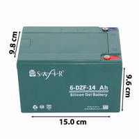 Safir Jel Akü 12 Volt 14 Amper ölçüleri