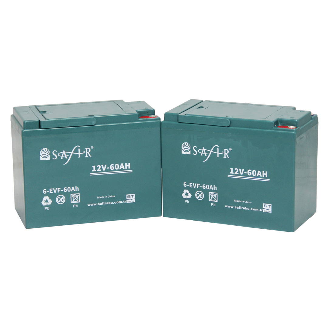 Safir Jel Akü 12 V - 60 Ah 2'li Set