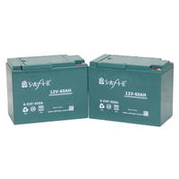 Safir Jel Akü 12 V - 60 Ah 2'li Set