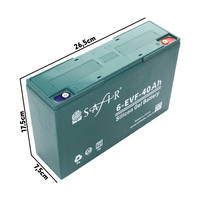 Safir Jel Akü 12 V - 40 Ah 6'lı Set ölçüleri