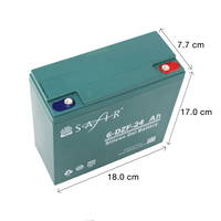 Safir Jel Akü 12 V - 24 Ah 2'li Set ölçüleri