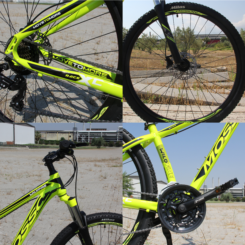 Mosso Wildfire 27,5'' Jant 20'' (Xl) Kadro Hidrolik Fren Dağ Bisikleti Lime - Siyah