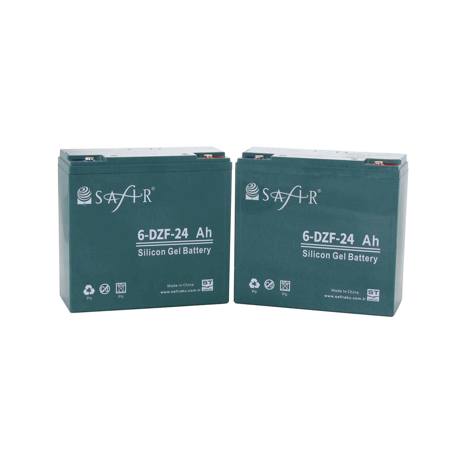 Safir Jel Akü 12 V - 24 Ah 2'li Set