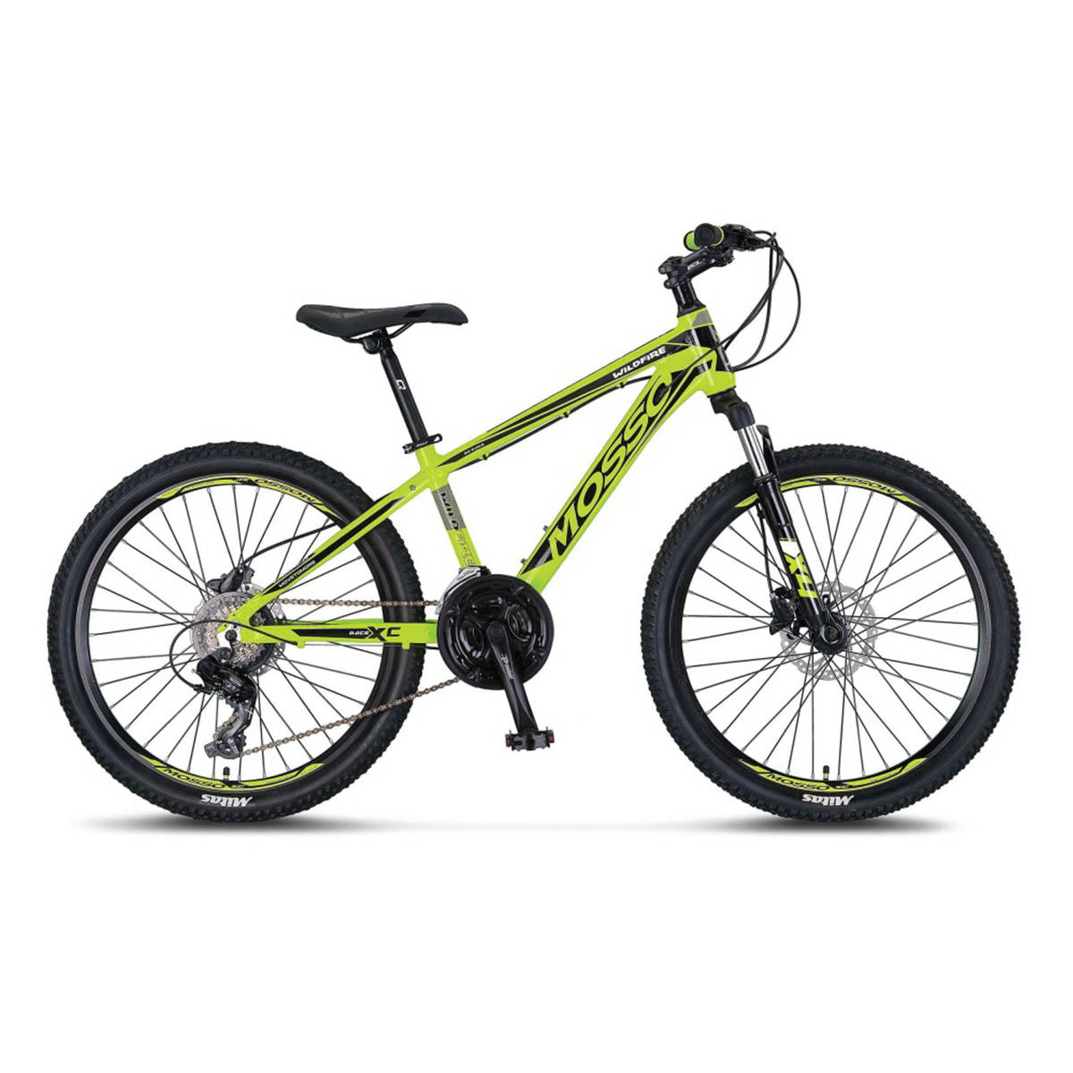 Mosso Wildfire M - 29'' Jant 16'' (S - M) Kadro - Hyd - Dağ Bisikleti Lime - Siyah - 2022