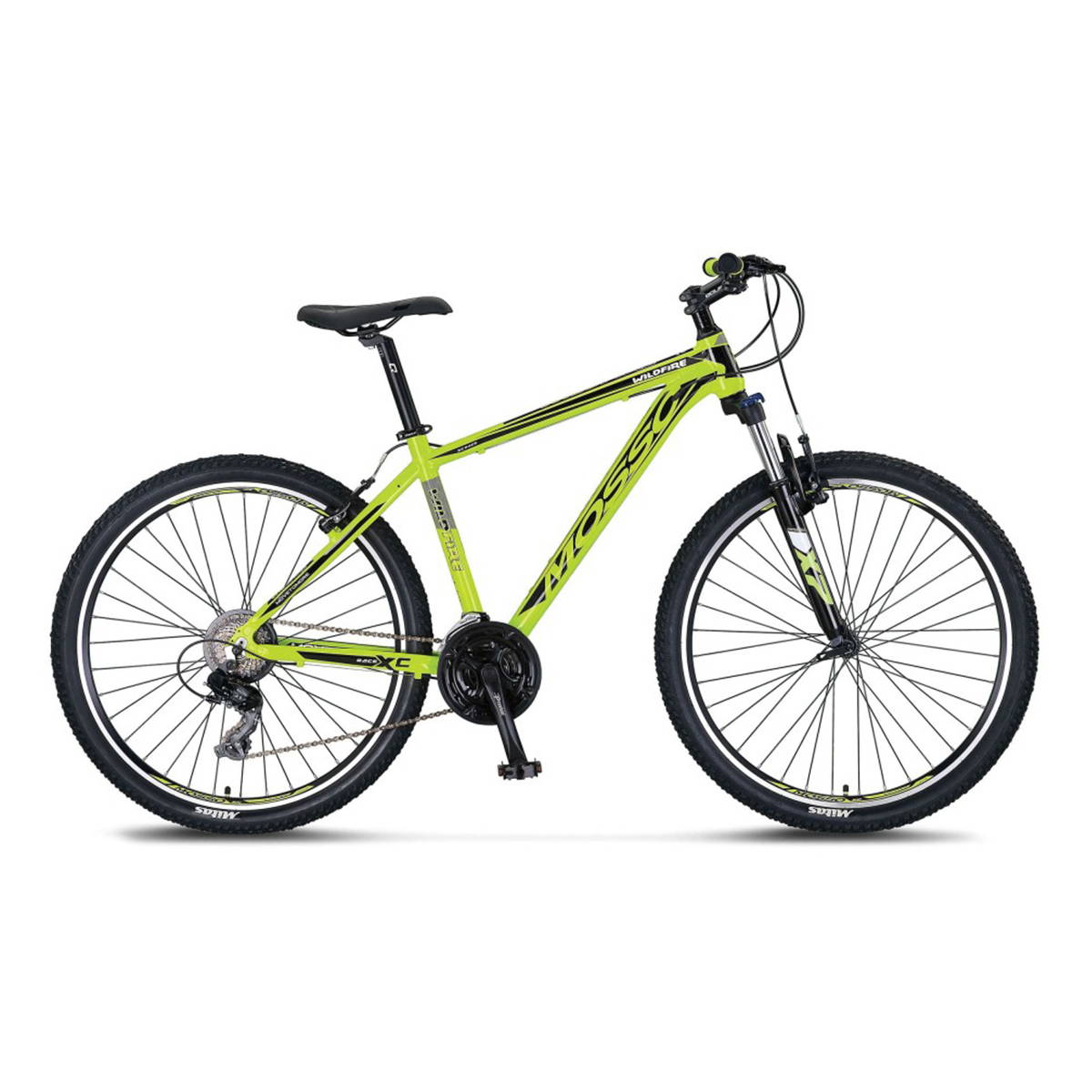 Mosso Wildfire M - 29'' Jant 16'' (M) Kadro - V Fren - Dağ Bisikleti Lime Siyah - 2022