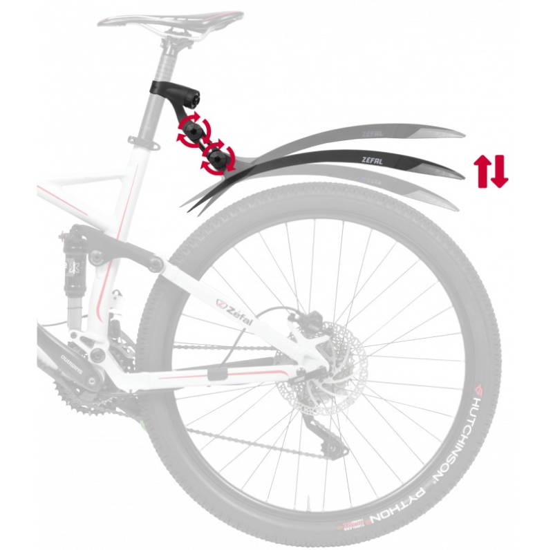 Zefal Deflector Rm90  Mtb Plastik Arka Çamurluk Siyah