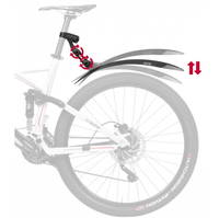 Zefal Deflector Rm90  Mtb Plastik Arka Çamurluk Siyah