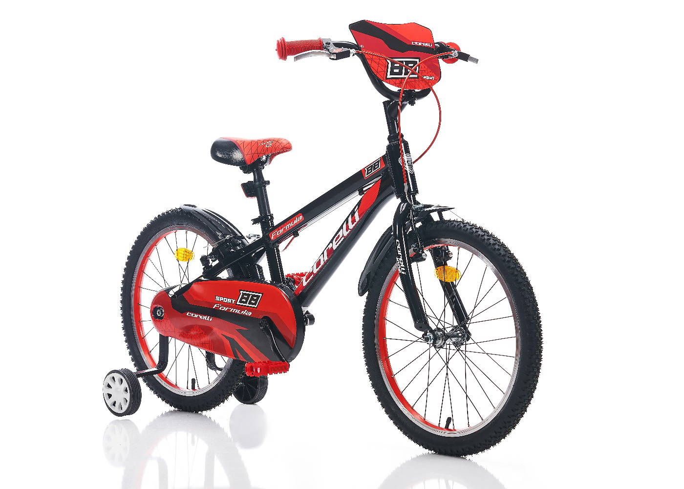 Corelli Formula 20'' Jant Çocuk Bisikleti - Siyah - Kırmızı