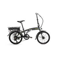 Bisan Prime - 20'' Jant Katlanır Elektrikli Bisiklet - Mat Gri Sarı