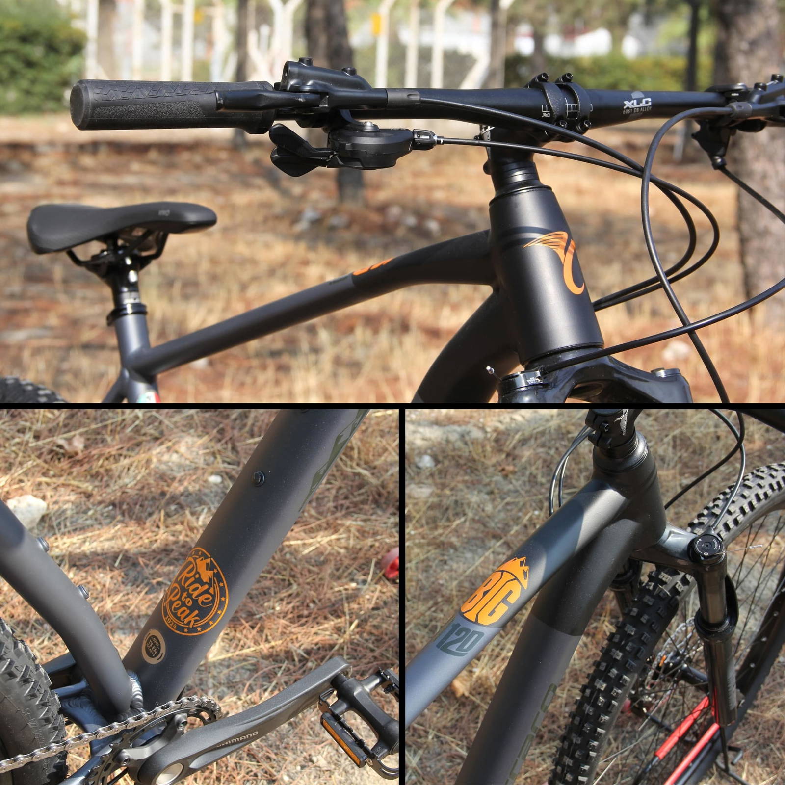 Carraro Big 912 D - 29 Jant 16'' 40cm ( Xs - S ) Kadro Hd Dağ Bisikleti- Gece Mavisi Siyah Turuncu 