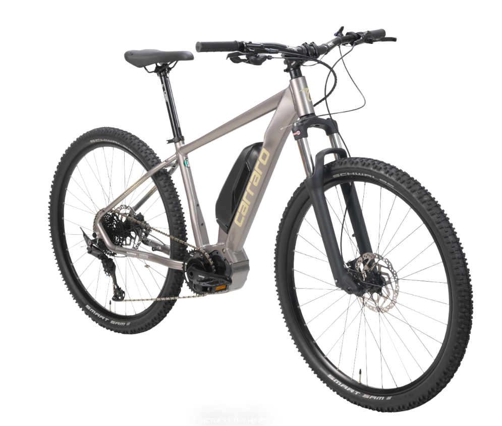 Carraro Vector 9.5 - 29 Jant 167'' 44cm (M) Kadro Hd Elektrikli Dağ Bisikleti - Koyu İnci Gri / Bej