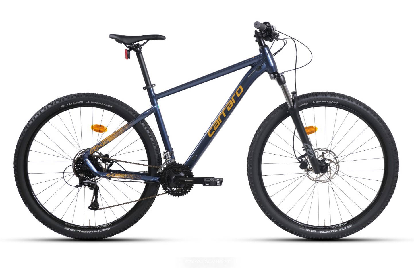 Carraro Crx 924 - 29 Jant 16'' 40cm ( S ) Kadro 24 Vites Dağ Bisikleti - Gül Gri Koyu Gri