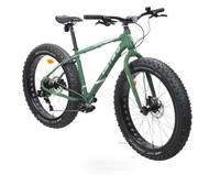Carraro Buffalo Apex - 26 Jant 17'' 43cm ( M ) Kadro 11 Vites Fat Bike - Mat Koyu Yeşil / Beyaz Yeşil 