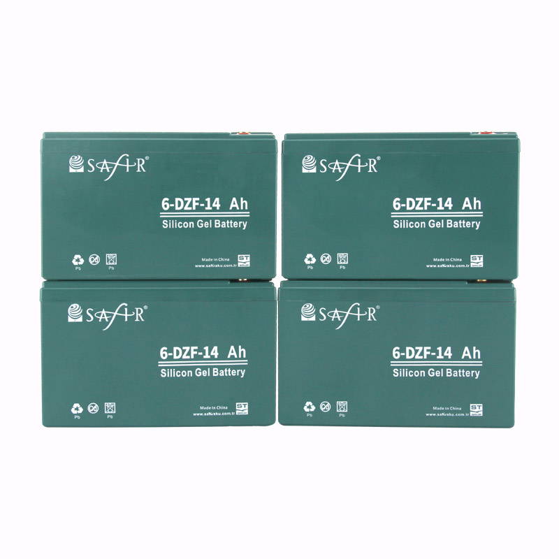 Safir Jel Akü 12 V - 14 Amper 4 'lü set