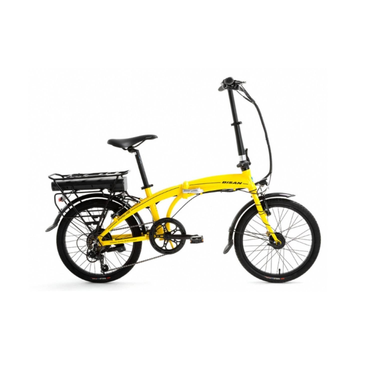 Bisan Prime - 20'' Jant Katlanır Elektrikli Bisiklet - Sarı Siyah